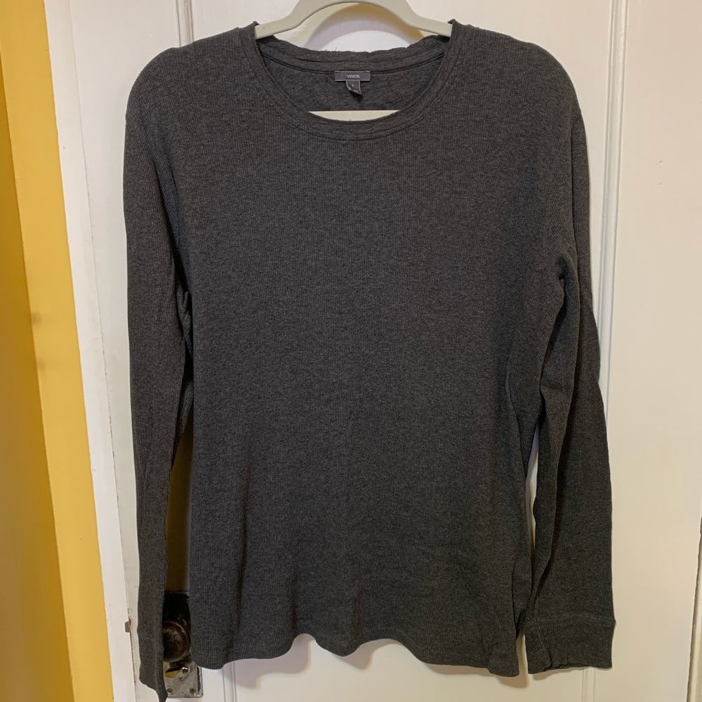 💥SOLD💥VINCE Charcoal Gray Thermal Long Sleeve